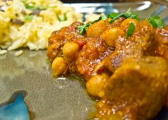 Moroccan Lamb, Apricot and Chickpea Tagine